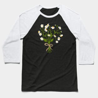 Chamomile Flower Bouquet Baseball T-Shirt